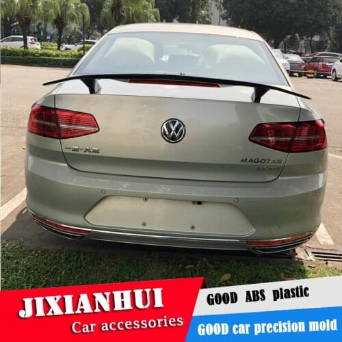 For Passat B8 Spoiler 2017-2019 Volkswagen Passat B8 TF Spoiler ABS Material Car Rear Wing Primer Color Rear Spoiler