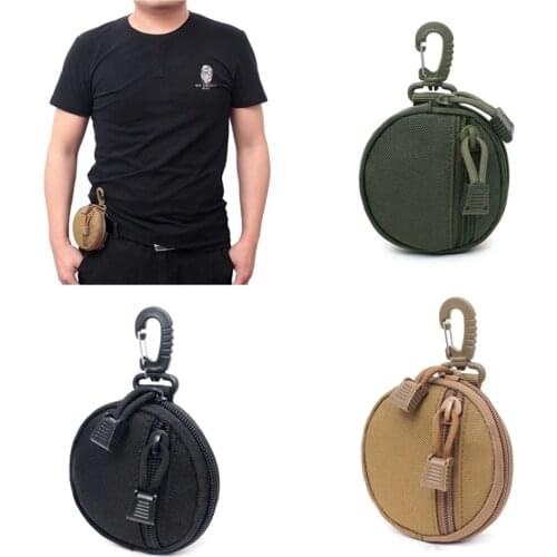 Storage Handbags Waist Bag Belt Hanging Waterproof 1000D Nylon Green Black Khaki Outdoor Pouch for Hiking Camping