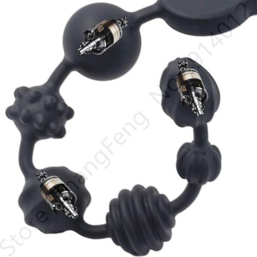 Three Motors Strong Vibrators Soft Anal Beads Long dildo Butt Plug Prostate Massager Vaginal masturbation sex toys for woman man