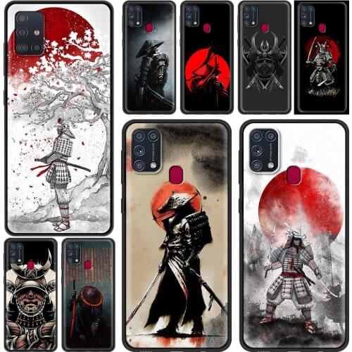 Japanese Samurai Art Case for Samsung Galaxy M31 M51 M30s M31s M11 M01 M21 F41 M62 M42 M32 M12 F62 F52 F22 F12 A9 A7 Shell