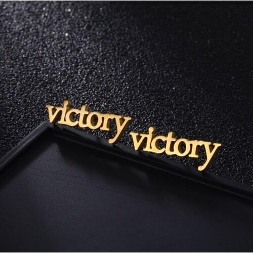 Personalized Name Stainless Steel Letter Stud Earrings For Women Fashion Custom Name Piercing Earrings Nameplate Jewelry