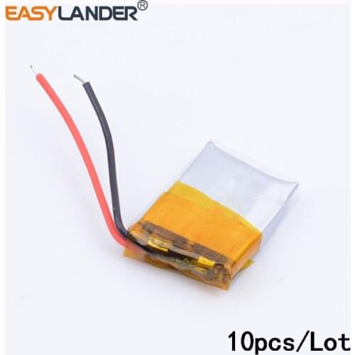 10pcs/Lot 401215 50MAH 3.7V polymer lithium battery For MP3 MP4 Bluetooth headset small toy sound Bluetooth Headset 3D glasses