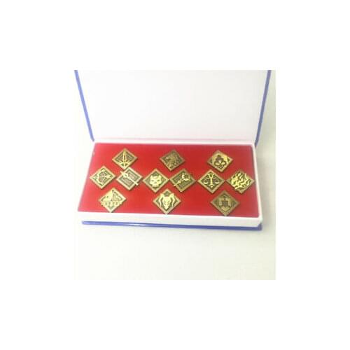 12pcs Anime Fate Grand Order FGO Metal Badge Brooch Pin Button New in Gift Box