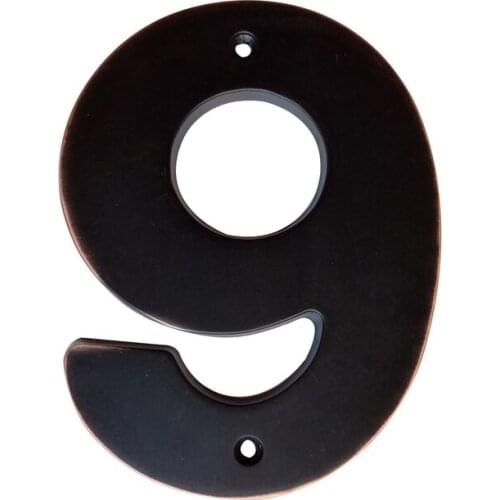 12cm Wide Area Modern House Number Door Home Address Numbers for House Number Digital Door Outdoor Sign Plates 5 Inch. #0-9 ORB