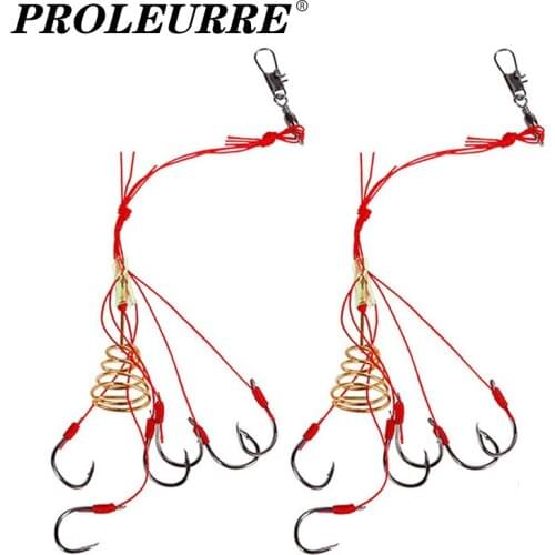2pcs Bait Cage Fishing Explosion Hooks Carp Spherical Feeder Bomb Proof Hanging High Carbon Hook Tool Spring Anti Winding