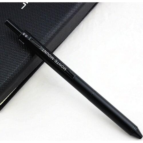 4 in 1 Luxury Matte black Metal Ball Pens Designer Multifunctional ballpoint pen metal pens Available, with factory price