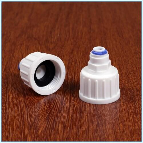 5PCS 3/4"Female Thread-1/4"OD Tube PE Pipe Fitting Hose Straight Quick Connector Aquarium RO Water Filter Reverse Osmosis System