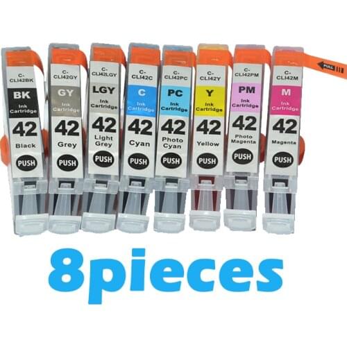 8pcs compatible Ink Cartridge For canon CLI42 CLI 42 CLI-42 For Canon PIXMA Pro-100 100S Printer cartridges Pro-100 100S printer