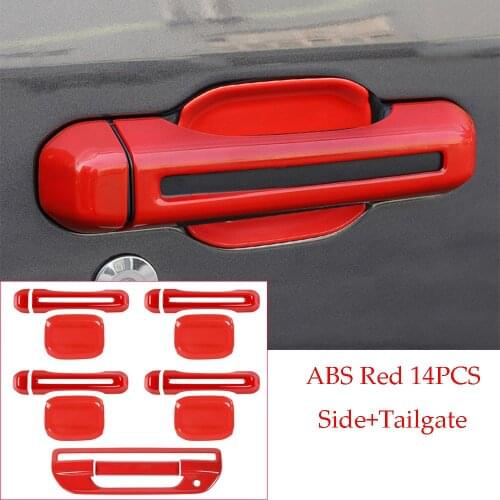 ABS Side Door &Tailgate Door Handle Bowl Cover Forfor Jeep Gladiator JT 2018-2020