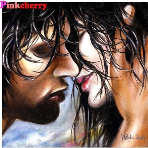 Full Square round Full Display 5D DIY Diamond Painting couple Kiss 3D Embroidery Cross Stitch Mosaic Puzzle Home Decor