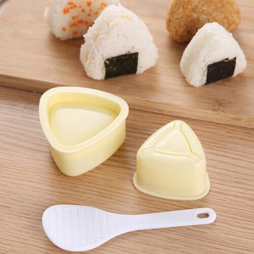 Hot Sale 1/2/3PCS Sushi Mold Onigiri Rice Ball Bento Press Maker Mold DIY Tools Utility Kitchen Accessories Sushi Maker
