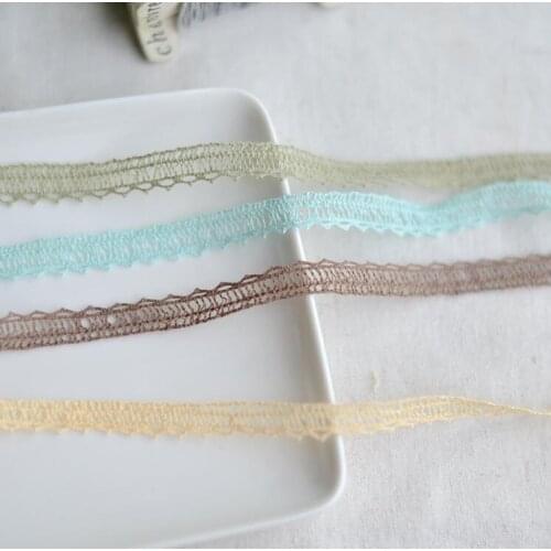 5 Meters Exquisite Color Cotton Lace Trim Clothing Decorative Ribbon Home Handmade Patchwork DIY Sewing Wedding Crafts Accessory