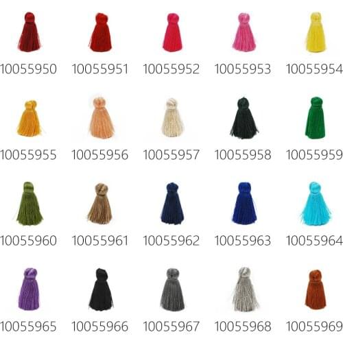 20pcs 3cm length mala tassels,lux silky tassel,tassels for jewelry making,pantone colors,handmade colorful tassels-100559-1