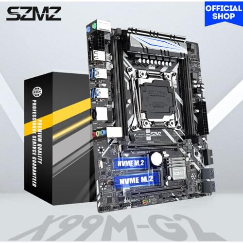 SZMZ X99 motherboard dual channels with NVME SSD M.2 WIFI-M2 USB 3.0 support E5 2678V3 E5 2620V3 E5 2650V3