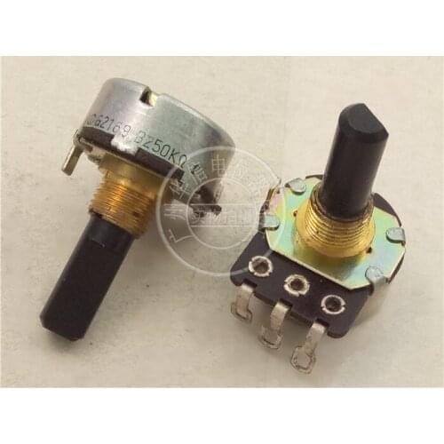 Original new 100% G2101 16 Type single potentiometer C500R B250K thread 8MM axis length 20MMF (SWITCH)