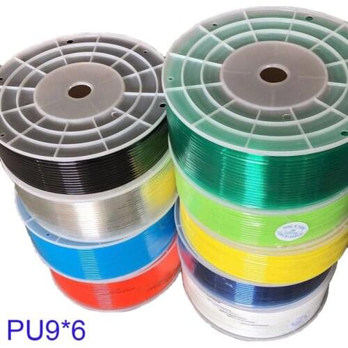 Outside diameter 9mm inside diameter 6mm PU9*6 100m TPU pneumatic air polyurethane hose transparent high quality