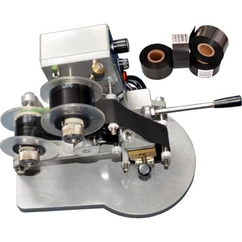 Manual type stamping tapes machines for plastic packaging bags