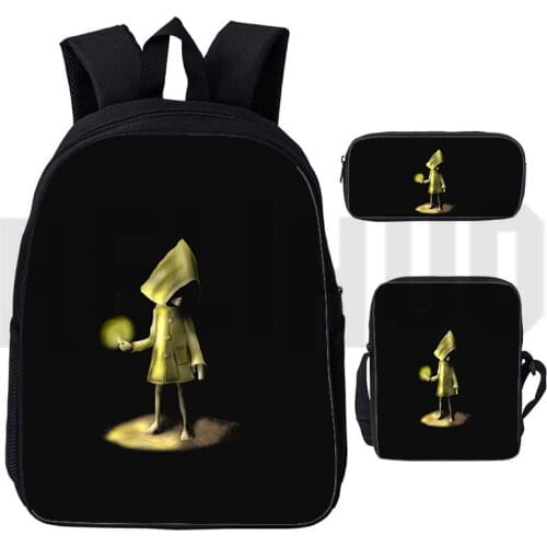 Casual Hot Game 3D Little Nightmares 2 Backpack Boys Girls School Bag Teens Daily Knapsack Mochila Men Women Rucksack School Bag