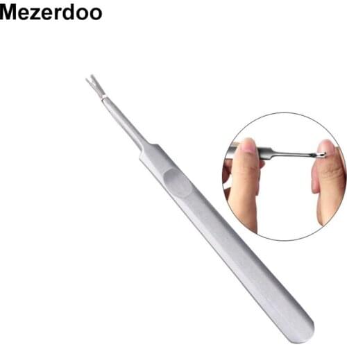 Mezerdoo Dead Skin Fork Nipper Pusher Trimmer Callus Cuticle Remover Manicure Pedicure Stainless Steel Nail Art Tool Beauty M32