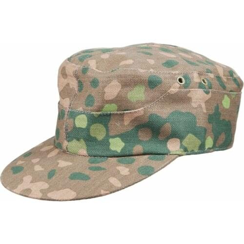 OUTDOORS MILITARY WW2 GERMAN ELITE DOT44 CAMO FIELD CAP HAT armyshop2008