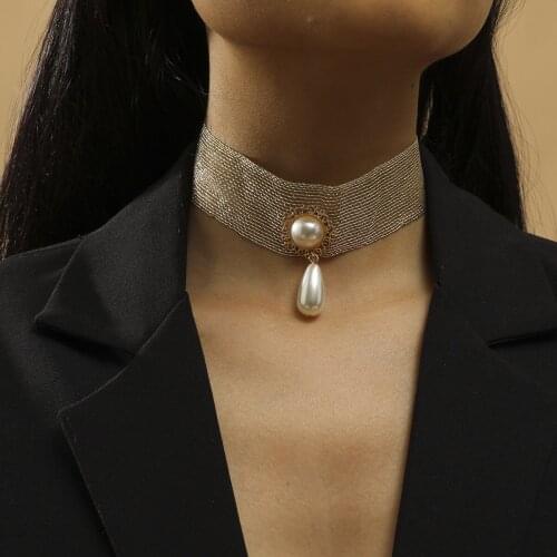 Vintage False Collar Necklace Choker Necklace Lace Necklace Handmade Pendant For Women Accessories Jewelry