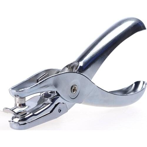 XRHYY Silver Color Handheld 1/4 Inch Cirlce Holes Punch