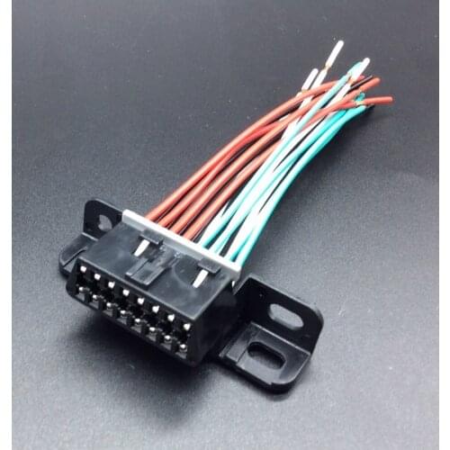 1pc car OBDII testing plug universal full line OBD plug 16pin automotive ECU testing main cable