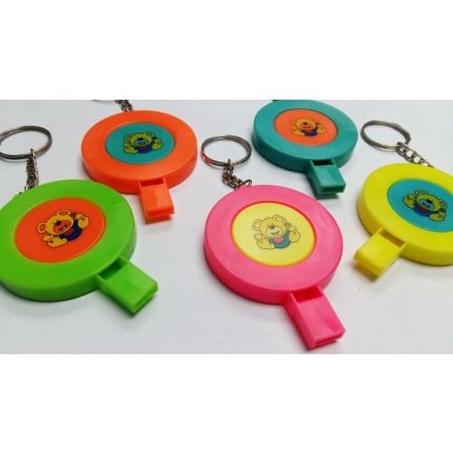 4pc cute bear Whistle KEY Ring Pinata Birthday Party Favor Game Gift Novelty Prize souvenirs gadget giveaway back to school TOYS