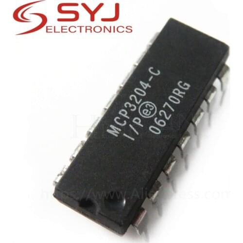 5pcs/lot MCP3204-CI/P MCP3204 DIP-14 In Stock