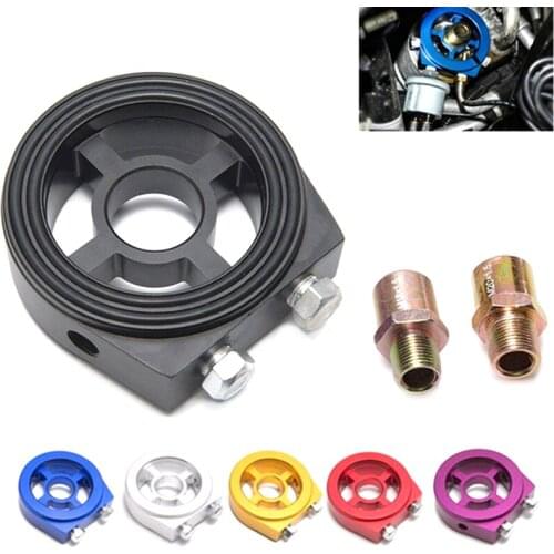 1PC M20X1.5 Car Oil Filter Pressure Cooler Gauge Sandwich Plate Adapter Sensor