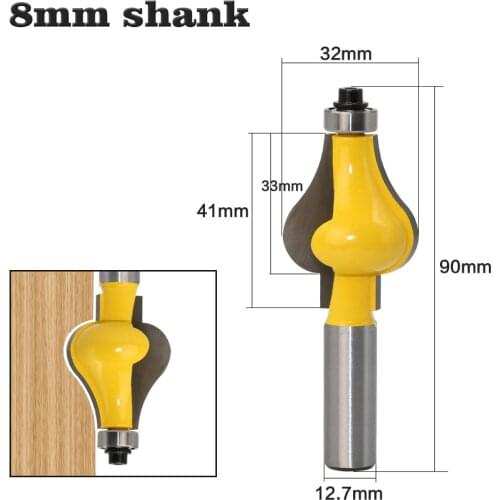 Bit 1/2" Shank Handrail Router Bit Set - Standard/Flute Line knife Woodworking cutter Tenon Cutter for Woodworking Tools