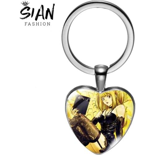 SIAN Death Note Cosplay Badges L·Lawliet Metal Keychains Anime Key Chain Ring Souvenir Teens Students Keyring Jewelry Trinkets