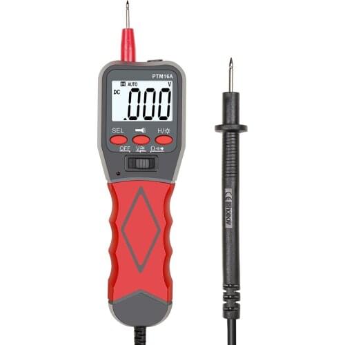 PTM16A Digital Multimeter 2000 Counts AC/DC Voltmeter Flashlight LCD Backlight Portable Large Screen Voltage Tester Meter