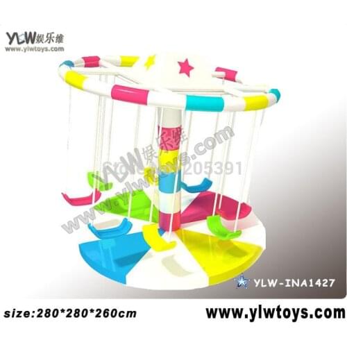 Kids indoor play equipment,electric swing for amusement playground,kids rotating chair with electricity