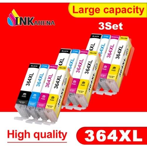 INKARENA 3Set 364 364XL Compatible ink cartridge For HP Photosmart 5510 5515 6510 7520 6520 5520 B010a B109a B209a B209c printer