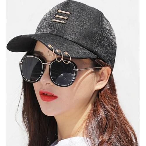 Summer Ladies Hats Personality Hoop Caps Breathable Wild Hip-hop Baseball Cap Street Fashion Lovers Sun Hat