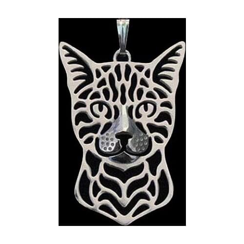 2019 Fashion Silver Alloy Jewelry Pendants Metal Bengal Cat Pendants