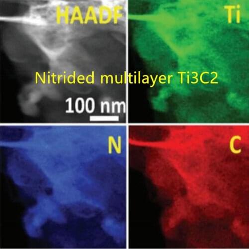Nitrided multilayer Ti3C2