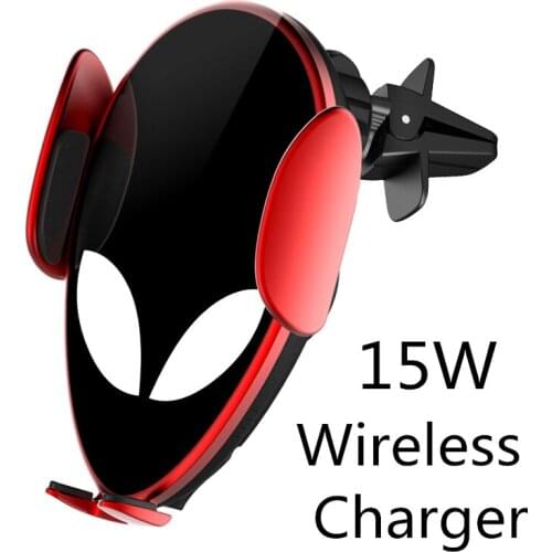 2021 new 15W automatic clamping car wireless charger fast charging stand for iPhone12 8Plus Huawei P40 Samsung S20 Xiaomi 9 10