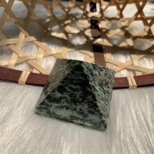 About 5cm beautiful natural ruby gemstone pyramid as gift wholesale formeditation reiki healing stone home decor