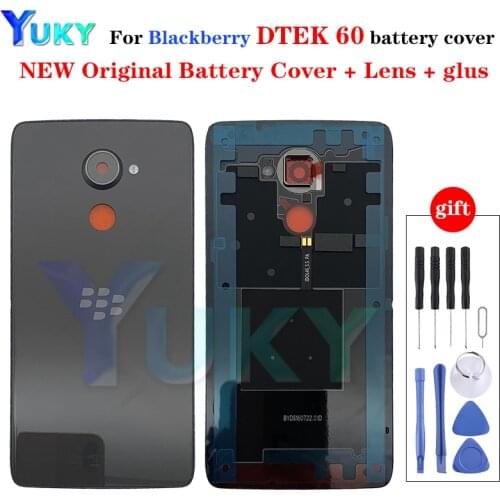 Original Dtek 60 Cover Voor For Blackberry Dtek60 Back Battery Cover Door Rear Case Housing For Blackberry keyone Battery Cover