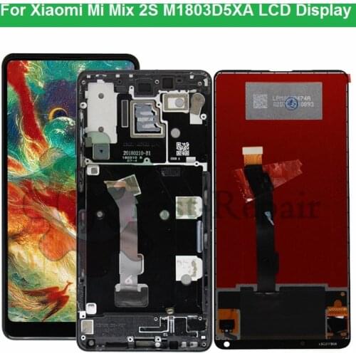 Original For 5.99 Xiaomi Mi Mix 2S LCD Display 10 Touch Screen Panel XiaoMI Mix2S LCD Digitizer Assembly Replacement M1803D5XA