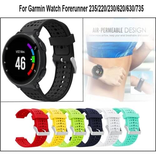 For Garmin Forerunner 235 Band Silicone Strap Bracelet For Garmin Forerunner 220/230/235/620/630/735XT/235Lite Accessory