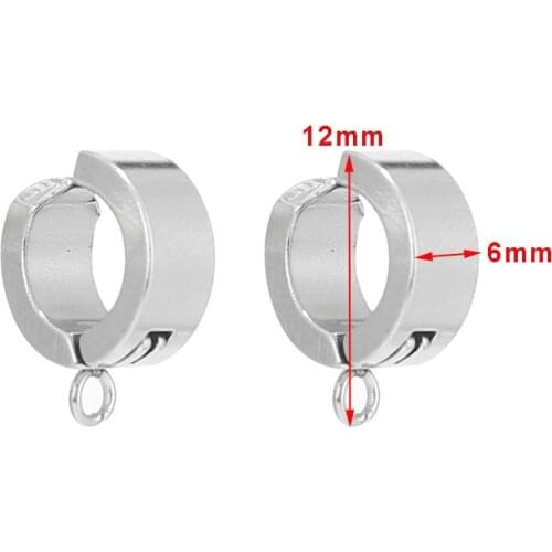 10 PCS Hoop Earrings Stainless Steel Earrings Gold Tone Hoops DIY Earring for Women Girls Sensitive Earring