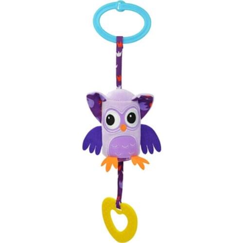 Cute Baby Toys Rattles Toy Kids Soft Mouse Donkey Deer Plush Toy Animal Clip Baby Crib Bed Hanging Bells Toys for Stroller