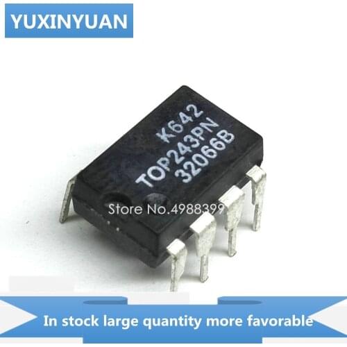 YUXINYUAN 2PCS/LOT TOP243PN TOP243P TOP243 TOP 243PN 243 DIP8 in stock in stock