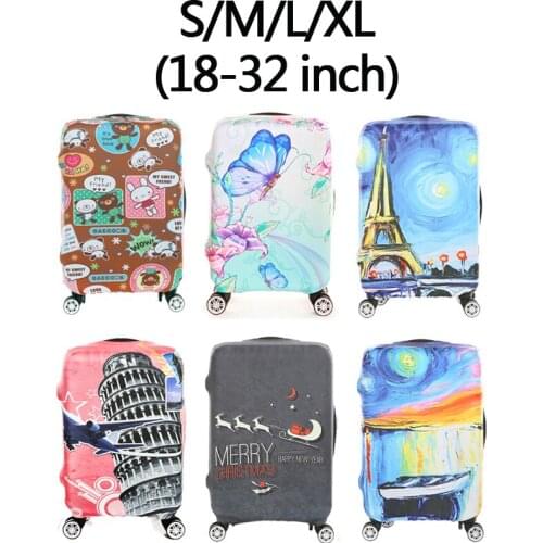 Luggage protective cover trolley case cover travel dust-proof elastic cover bag 18-32 inch thick wear-resistant durable durable