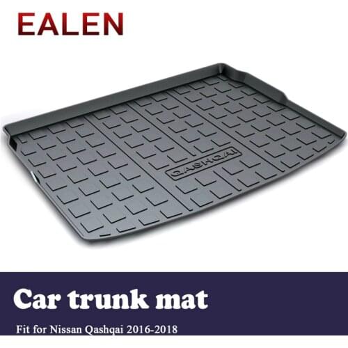 EALEN For Nissan Qashqai 2016 2017 2018 Car-styling Boot Tray Waterproof Anti-slip mat Accessories 1Set Car Cargo rear trunk mat
