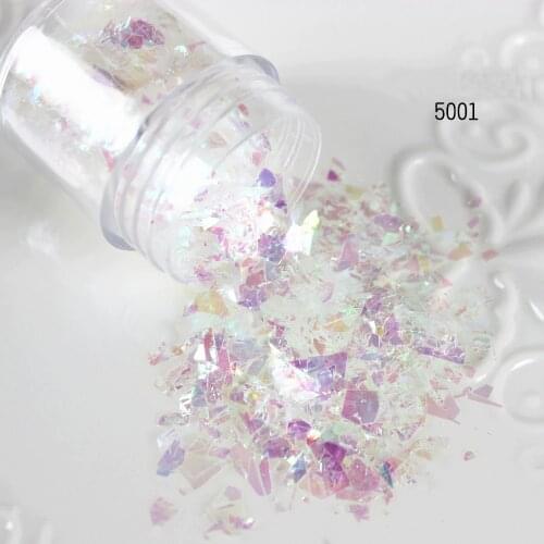 1Box Irregular Nail Spangles Acrylic Broken Glass Sparkly Nail Sequins Glitter Powder Flakes For Nail Art Tips 3D Decoration