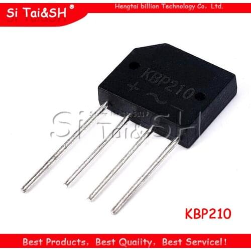 10PCS KBP210 2A 1000V BRIDGE RECTIFIER new and original IC
